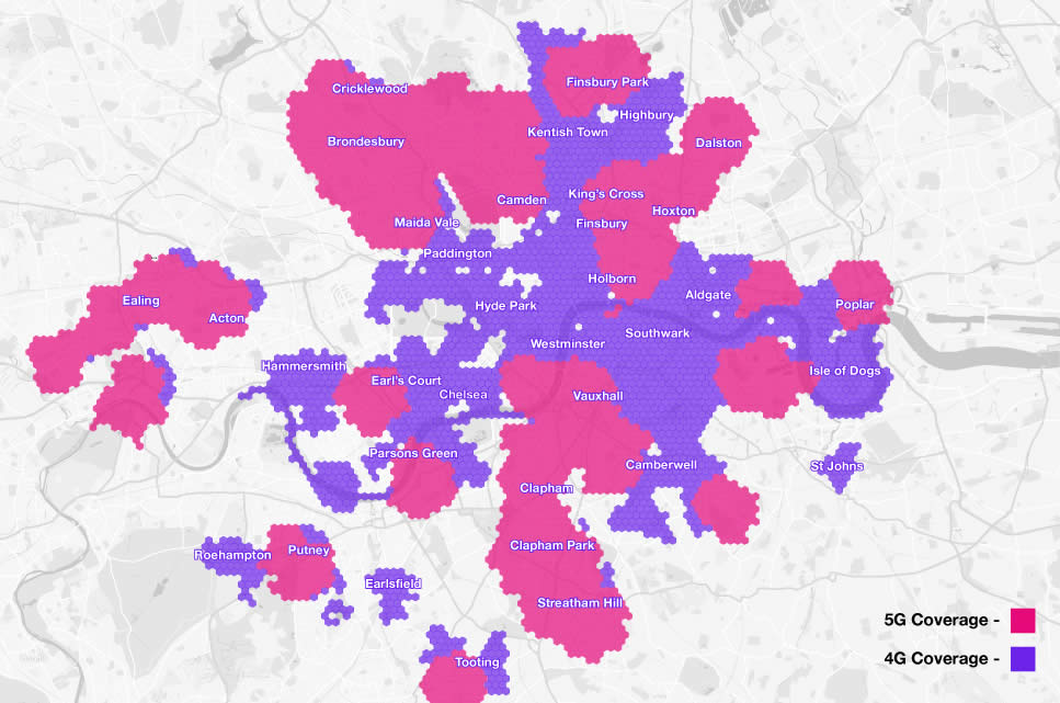 Three 5G Coverage Map