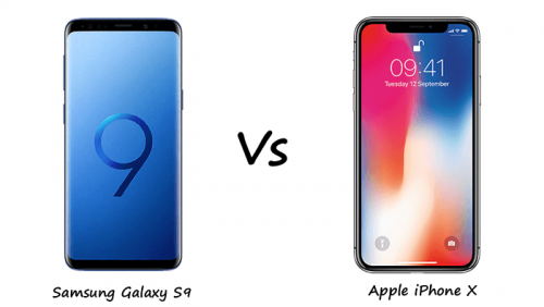 Samsung Galaxy S9 vs iPhone X